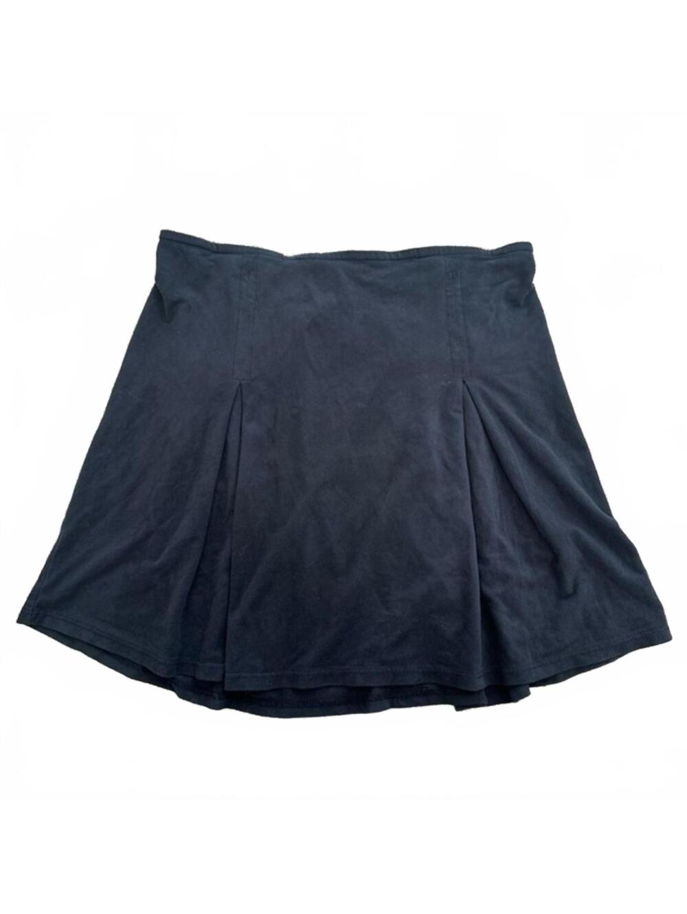 Caribbean Queen CQ Velvet Black Mini Skirt XS
